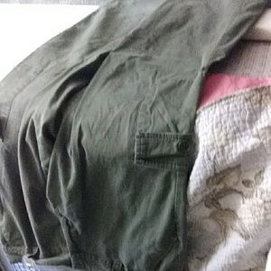 Army green cargo pants